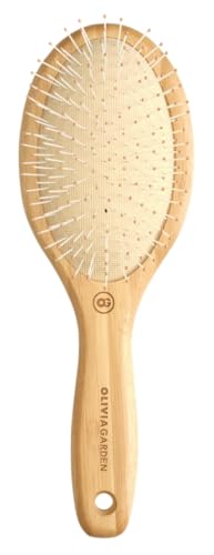 Olivia Garden Healthy Hair Eco-Friendly Bamboo Ionic Paddle Hair Brush