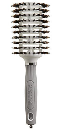 Olivia Garden Ceramic + Ion Turbo Vent Combo Hair Brush (ionic & 100% boar bristles) CITV-COGD (Grande 3 1/4")