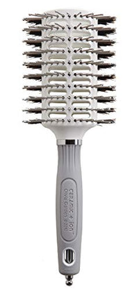 Olivia Garden Turbo Vent Oval Twin & 100% Boar Hair Brush