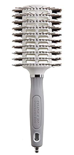 Olivia Garden Turbo Vent Oval Twin & 100% Boar Hair Brush