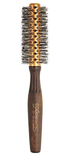 Olivia Garden EcoCeramic Soft Bristles Round Thermal Hair Brush (not electrical)