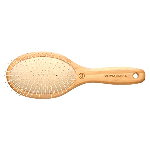 Olivia Garden Healthy Hair Eco-Friendly Bamboo Ionic Paddle Hair Brush