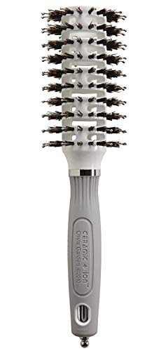 Olivia Garden Ceramic + Ion Turbo Vent Combo Hair Brush (ionic & 100% boar bristles) CITV-COMD (Medium 2 1/2")