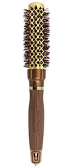 Olivia Garden NanoThermic PowerGrip Thermal brush with special patented wavy barrel for extra tension and grip, ceramic coated barrel, ionic technology, ergonomic handle, for medium to thick hair