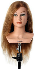 Competition 20 [100% Human Hair Mannequin], Cosmetology Practice Training Head, Shoulder Platform