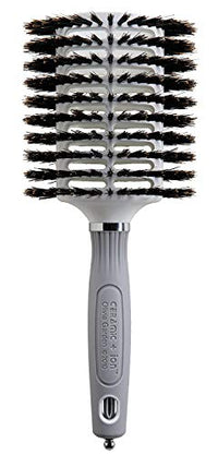 Olivia Garden Ceramic and Ion Turbo Vent 100% Boar Bristle Round Hair Brush