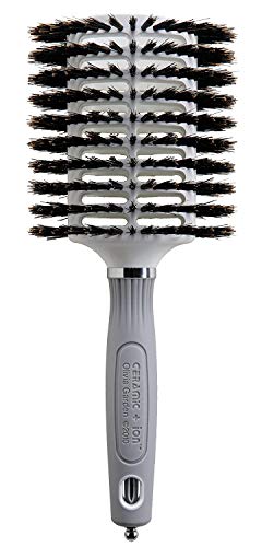 Olivia Garden Ceramic and Ion Turbo Vent 100% Boar Bristle Round Hair Brush