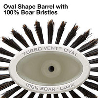 Olivia Garden Ceramic and Ion Turbo Vent 100% Boar Bristle Round Hair Brush