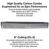 Olivia Garden CarbonLite carbon combs, totally snag-free, ultra-light, high heat resistant, durable and anti-static