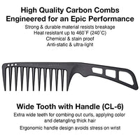 Olivia Garden CarbonLite carbon combs, totally snag-free, ultra-light, high heat resistant, durable and anti-static