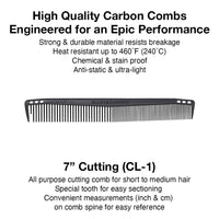 Olivia Garden CarbonLite carbon combs, totally snag-free, ultra-light, high heat resistant, durable and anti-static