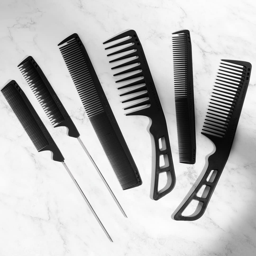 Olivia Garden CarbonLite carbon combs, totally snag-free, ultra-light, high heat resistant, durable and anti-static