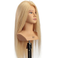 Ava plus, Deluxe Lesson Head 24" 100% blonde Human Hair with extra density