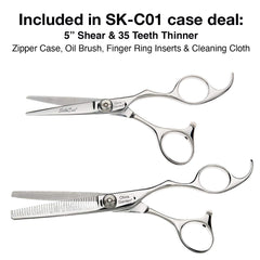 Olivia Garden SilkCut Professional Hairdressing Shear and Thinner Case