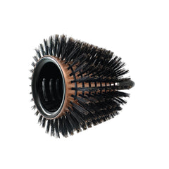 Phillips Brush Luxe Tourmaline Monster Vent 1 Professional Hair Brush (5” Diameter Barrel) - Vented Hairbrush Nylon Reinforced Boar Hair Bristles, Sleek Rose Gold & Black Color