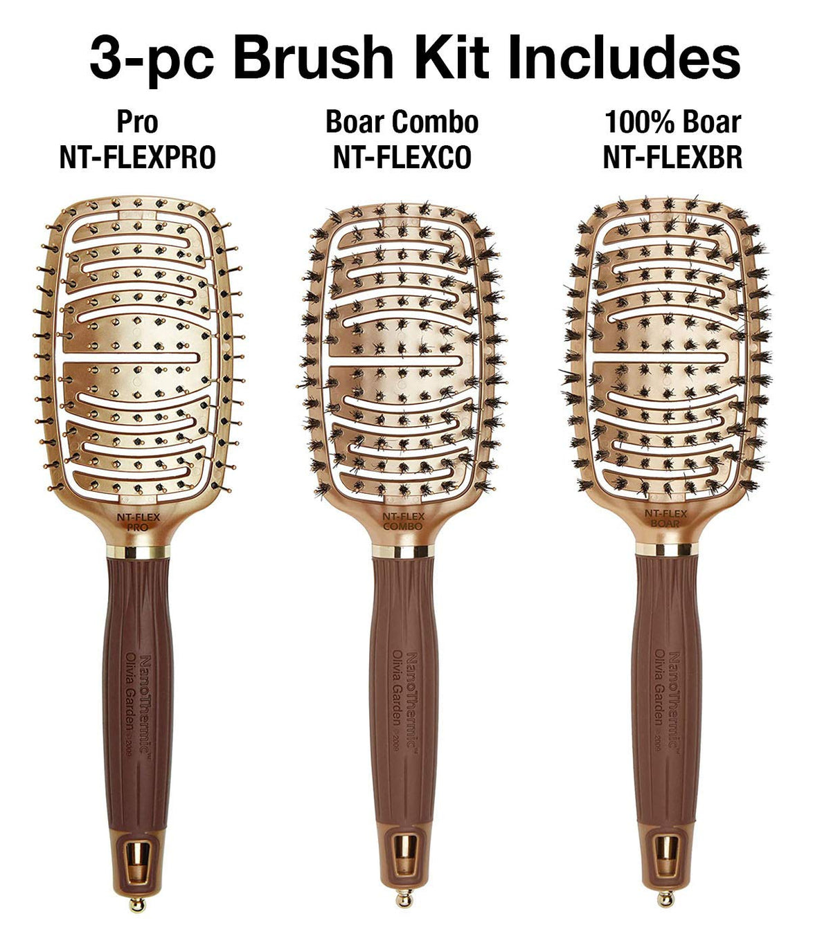 Olivia Garden NanoThermic Ceramic + Ion Flex Scalp-Hugging & Vented Hair Brush