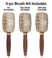 Olivia Garden NanoThermic Ceramic + Ion Flex Scalp-Hugging & Vented Hair Brush