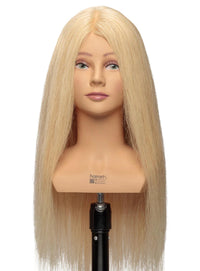 Ava plus, Deluxe Lesson Head 24" 100% blonde Human Hair with extra density