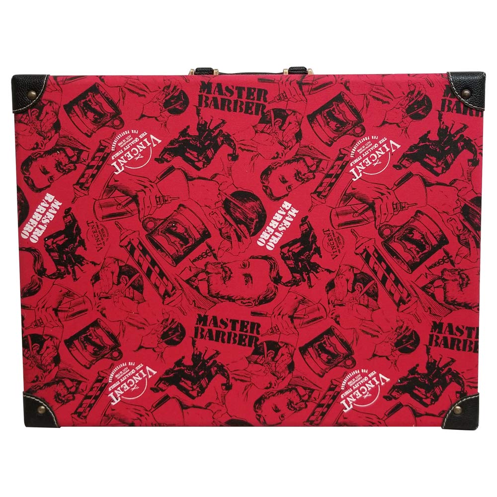 Vincent Master Case Travel Stylist Barber Case Nostalgic Series (Vintage Red)