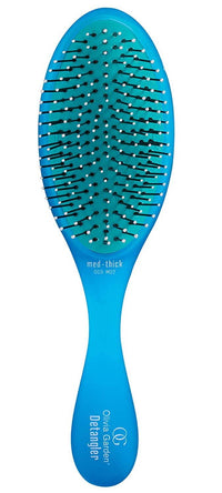 Olivia Garden OG Brush Detangler, removable cushion, scalp hugging shape massages the scalp, for wet or dry hair, for women, men and children, Fine to Medium hair, Black