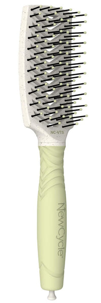 Olivia Garden NewCycle Professional Hair Brush is made from 100% recycled materials (except bristles and cushion), styles all hair types quickly and creates long lasting styles