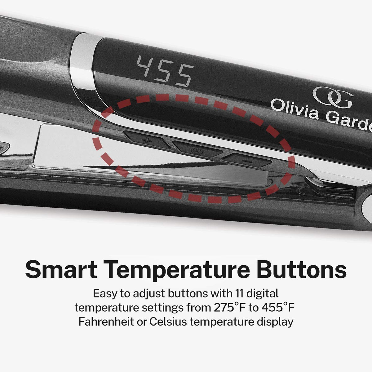 Olivia Garden Titanium + Ion 1 inch High Performance Titanium Professional Flat Iron Dual Voltage with Heat Resistant Heat Mat. Ultra Smooth & snag-Free Rounded Body Edge to Easily straighten, Create Flips, Curls, Twists, or Spirals.