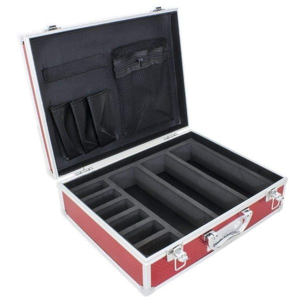 Vincent Master Case Travel Stylist Barber Case (Small, Red)