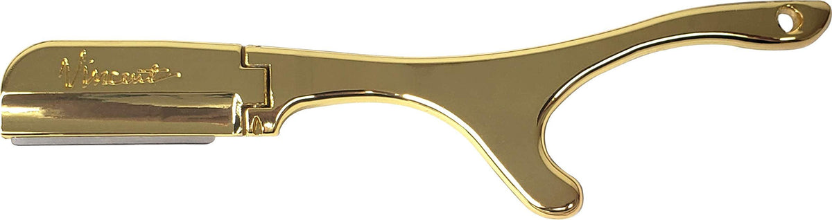 Vincent Weasel Razor in association with VanDaGoat (Gold -Right Handed)