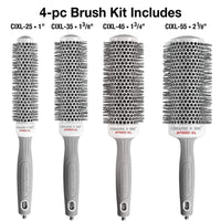 Olivia Garden Ceramic + Ion Round Thermal Hair Brush, CIXL-35 (1 3/8")