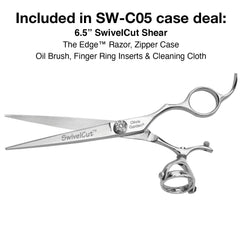 Olivia Garden SwivelCut Professional Hairdressing Shears Intro Case Deal (5.75