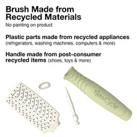 Olivia Garden NewCycle Professional Hair Brush is made from 100% recycled materials (except bristles and cushion), styles all hair types quickly and creates long lasting styles