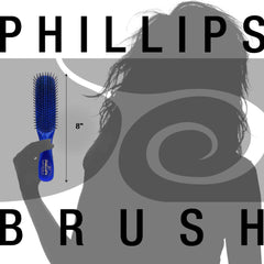 Phillips Brush Sapphire Blue Light Touch 6 Hair Brush - Part of the Gem Collection (Sapphire)