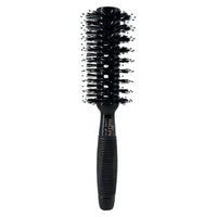 Phillips Brush Luxe Monster Vent 5 Poly-Tipped Professional Hair Brush (2.5” Diameter Barrel) – Black & Gold Vented Hairbrush, Mixed Boar Hair & Poly-Tipped Nylon Bristles