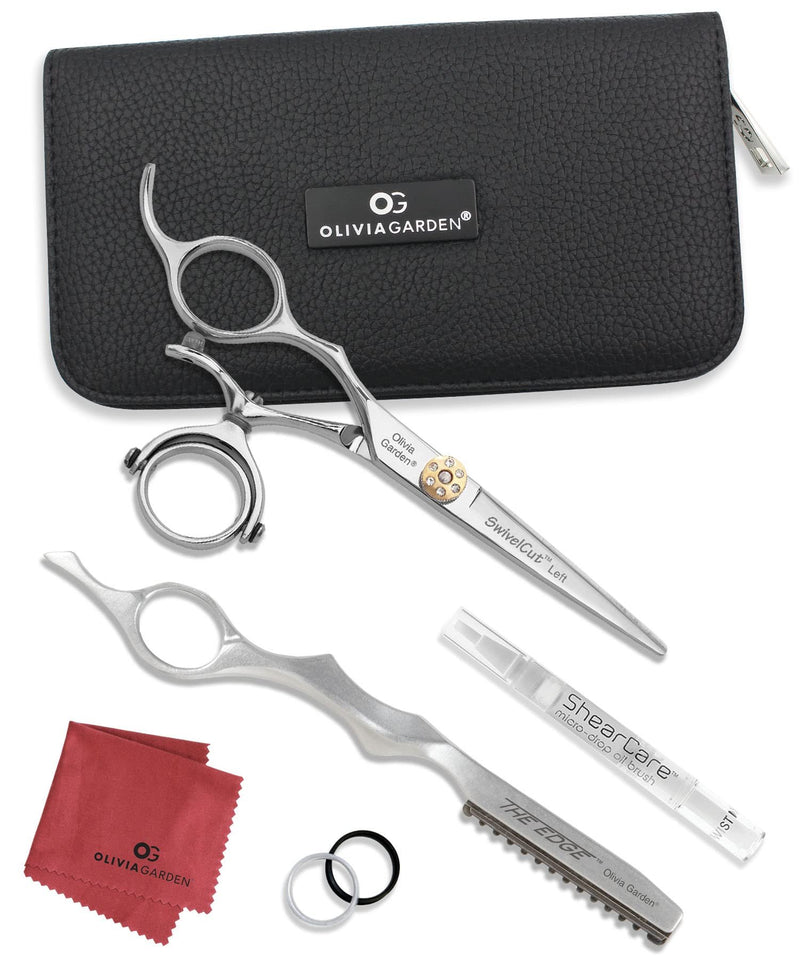 Olivia Garden SwivelCut Professional Hairdressing Shears Intro Case - Left Handed