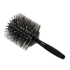 Phillips Brush Luxe Monster Vent 1 Professional Hair Brush (5” Diameter Barrel) – Black & Gold Vented Hairbrush with Nylon Reinforced Boar Hair Bristles, Ergonomic Rubber Grip