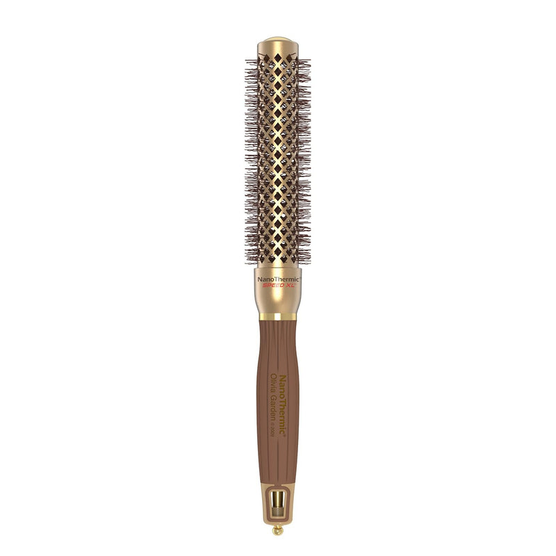 Olivia Garden NanoThermic Speed XL Extra-Long Barrel Thermal Round Hair Brush with ergonomic non-slip handle (not electrical)