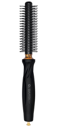 Olivia Garden OG Barber round brush with Ceramic Coated Barrel, quick drying and v-shaped bristles for easy styling on men hair, 1/2 inch