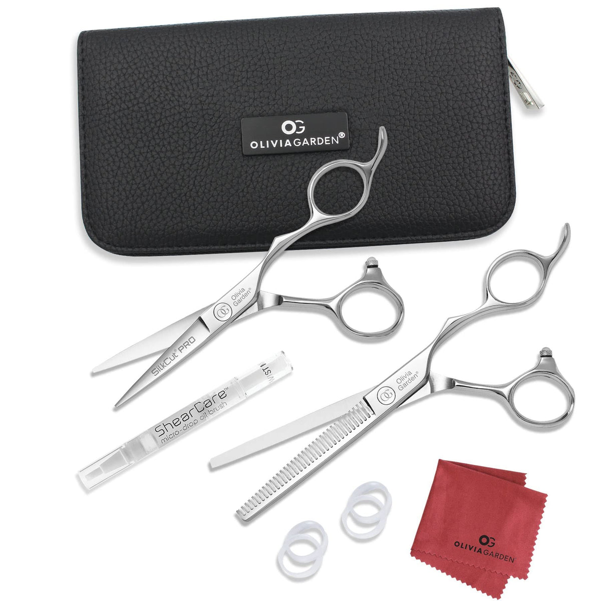 Olivia Garden SilkCutPro Professional Hairdressing Shear and Thinner Intro Case