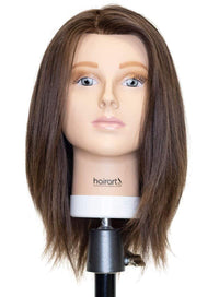 Emma: [100% European Hair Mannequin] - Medium Brown