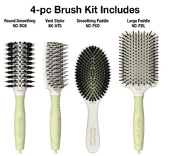 Olivia Garden NewCycle Professional Hair Brush is made from 100% recycled materials (except bristles and cushion), styles all hair types quickly and creates long lasting styles