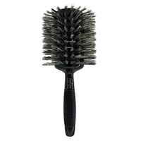 Phillips Brush Luxe Monster Vent 2 Professional Hair Brush (4.5” Diameter Barrel) – Black & Gold Vented Hairbrush with Nylon Reinforced Boar Hair Bristles, Ergonomic Rubber Grip