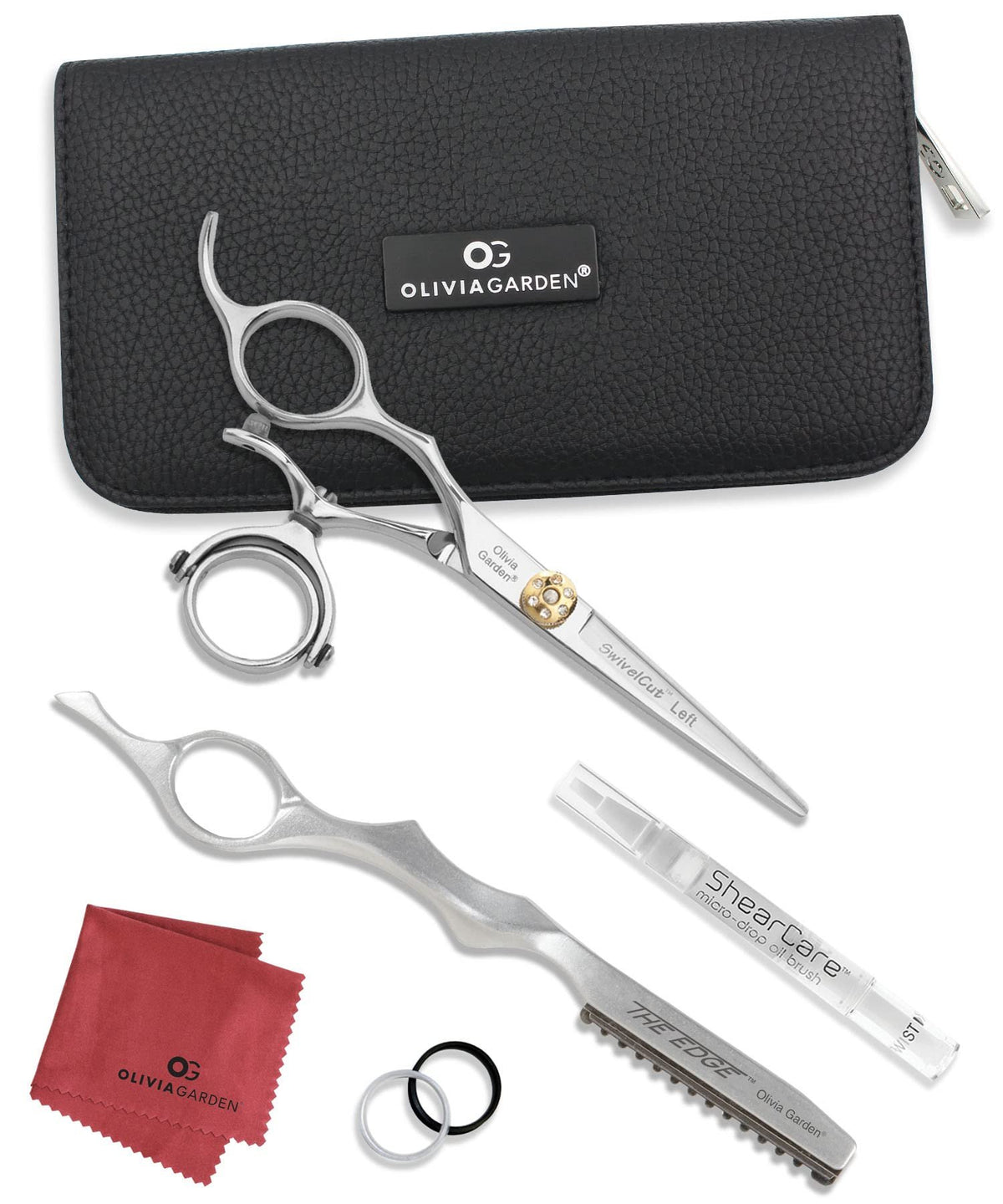 Olivia Garden SwivelCut Professional Hairdressing Shears Intro Case - Left Handed