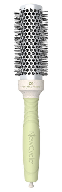 Olivia Garden NewCycle Round Thermal Hair Brush (not electrical) with ceramic barrel, ionic technology and made from 100% recycled material (except bristles)