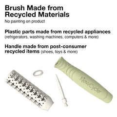 Olivia Garden NewCycle Professional Hair Brush is made from 100% recycled materials (except bristles and cushion), styles all hair types quickly and creates long lasting styles