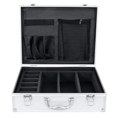 Vincent Master Case Travel Stylist Barber Case (Small, Silver)