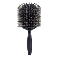 Phillips Brush Luxe Monster Vent 1 Professional Hair Brush (5” Diameter Barrel) – Black & Gold Vented Hairbrush with Nylon Reinforced Boar Hair Bristles, Ergonomic Rubber Grip