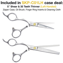 Olivia Garden SilkCutPro Professional Hairdressing Shear and Thinner Intro Case - LEFT HANDED