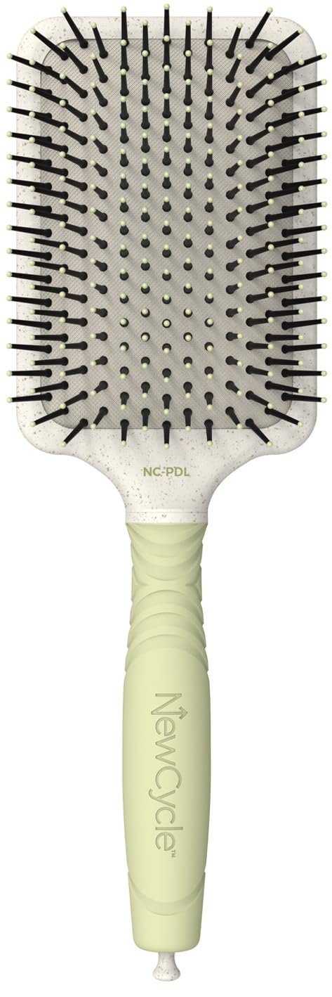 Olivia Garden NewCycle Professional Hair Brush is made from 100% recycled materials (except bristles and cushion), styles all hair types quickly and creates long lasting styles