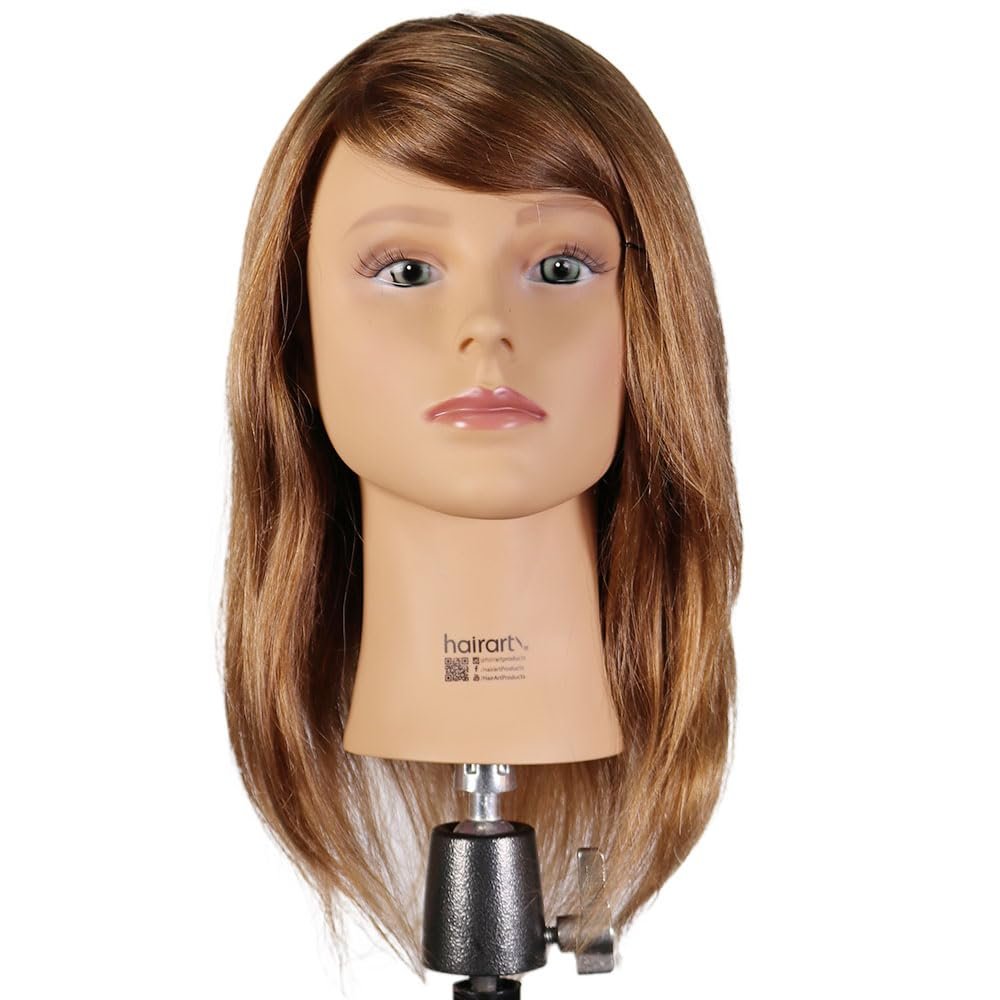 Emma: [100% European Hair Mannequin] - Medium Brown