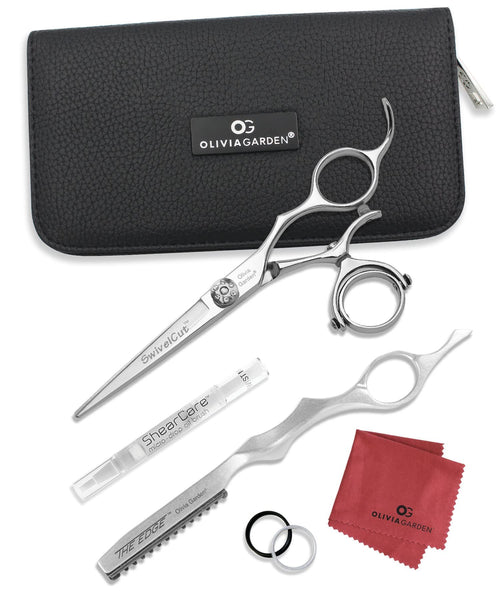 Olivia Garden SwivelCut Professional Hairdressing Shears Intro Case Deal (5.75")